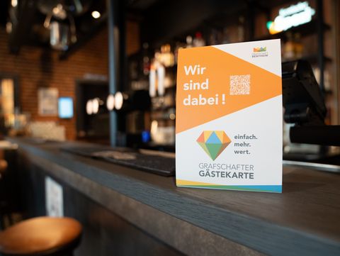 Aufsteller Gästekarte Gastronomie Bauschulte
